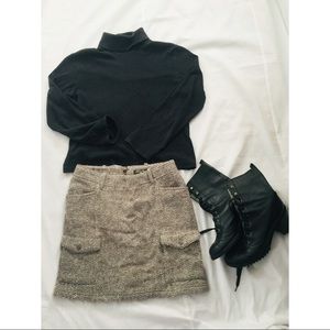 🤎Eddie Bauer Tweed Cargo miniskirt EUC